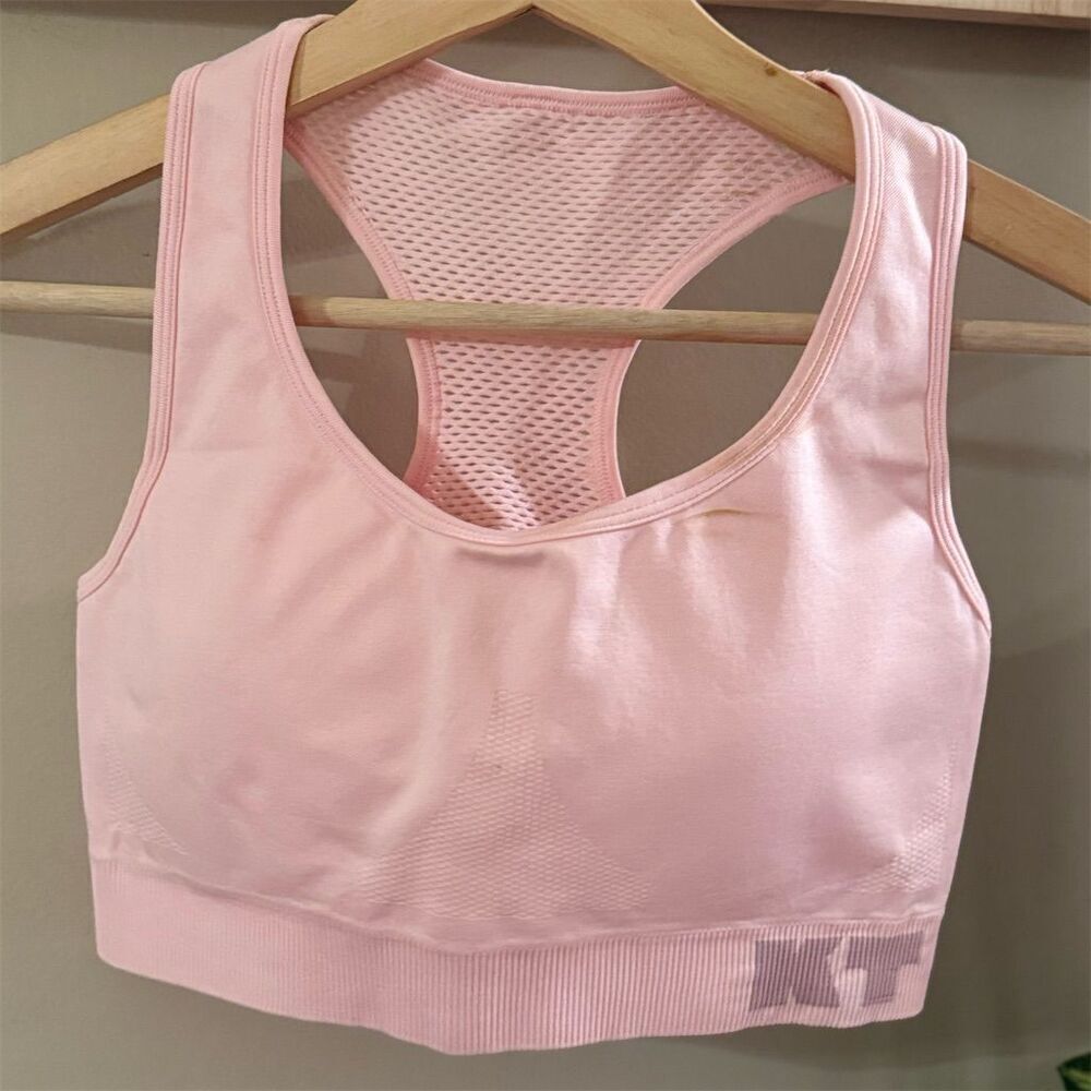 Knixteen Teens Pink Racerback Sports Bra Size Large (Juniors) Activewear New
